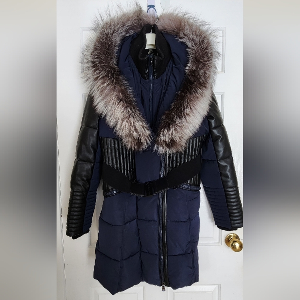 Real Fox Fur trim Winter Parka / jacket